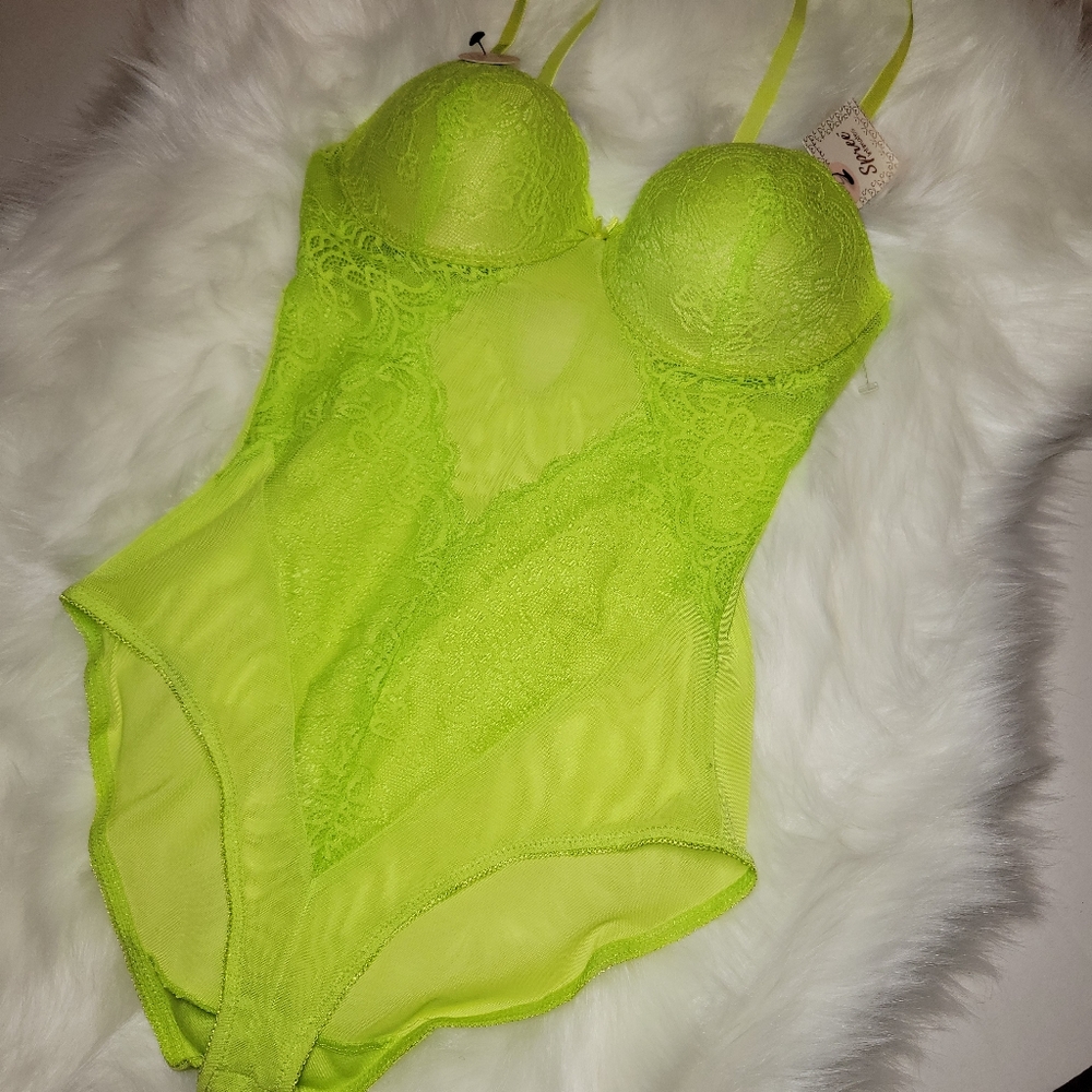 New Spree Intimate Lime Green Teddy/ Medium